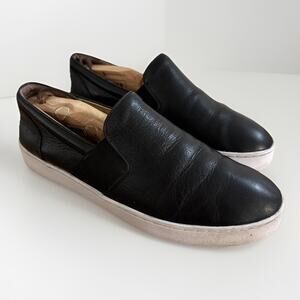 Vionic Women’s 9 M Demetra Slip-0n Leather Lightweight Sneaker Black Orthotic